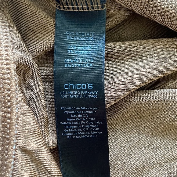 Chico's Travelers Women’s Slinky Pull On Straight Leg Pants Camel L - Picture 7 of 8